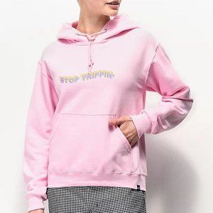 JV by Jac Vanek Stop Trippin Pink Hoodie Small